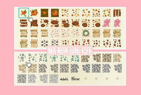 Pattern Animal Crossing New Horizon, Acnh Path, Animal Crossing New Horizon, Acnh Codes, Island Theme, Animal Crossing Game, Island Ideas, Animal Crossing Qr, Pattern Animal