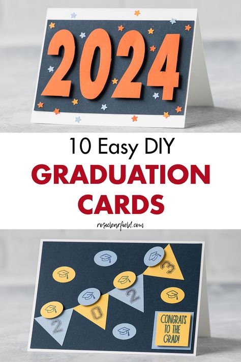 Easy Graduation Cards To Make, Graduation Card Ideas Diy, Diy Graduation Cards High Schools, Diy Graduation Cards Simple, 8th Grade Graduation Cards Handmade, Easy Diy Graduation Cards, Grad Cards Handmade Easy, Simple Graduation Cards, Homemade Graduation Cards Diy