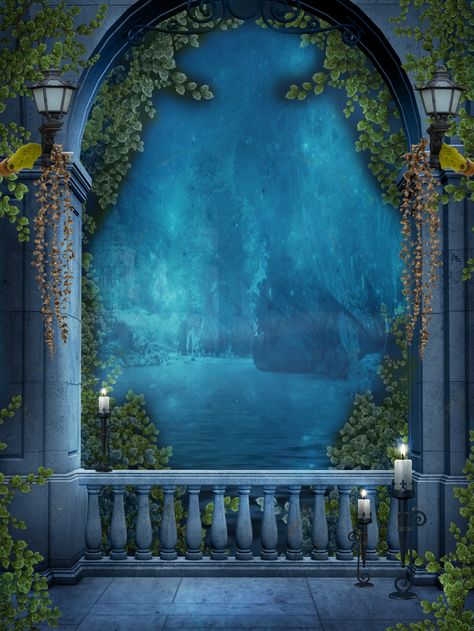 Neelkanth Varni, Fantasy Background Forests, Magical Background Landscape, Fantasy Night Background, Fantasy Photo Backdrop, Blue Fantasy Background, Magic Background, Wattpad Background, Photoshop Backgrounds Backdrops