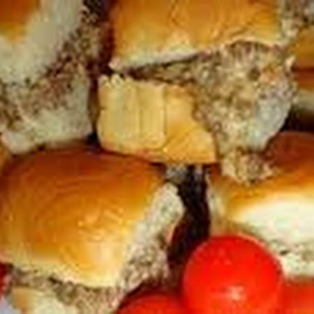 White Castle Sliders Recipe | Key Ingredient White Castle Sliders, Yummy Wraps, Hawaiian Buns, Dinner Beef, Cheese Sliders, Hot Sausage, White Castle, Slider Buns, Sandwich Board