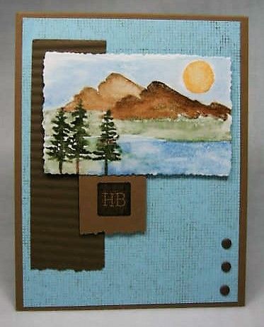 Splitcoaststampers Waterfront Birthday for a Guy Retirement Cards Handmade, Nature Card, Masculine Birthday Cards, Retirement Cards, Stamping Up Cards, Male Cards, Masculine Cards, Card Sketches, Watercolor Cards