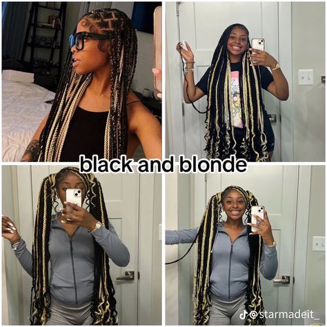 Twist Braids Hairstyles Peekaboo, Butterfly Locs Different Colors, Passion Twist On Kids, Black Butterfly Locs With Blonde, Black And Blonde Butterfly Locs Long, Hairstyles Holiday, Two Braids Hairstyle Black Women, Butterfly Locs￼, Hair Color Tips