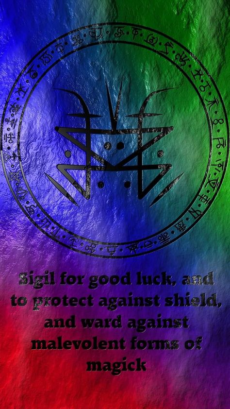 Sigil for good luck & protection Wolf Of Antimony, Talisman Symbols, Protection Sigils, Wiccan Tattoos, Sigil Tattoo, Magick Symbols, Wiccan Symbols, Norse Symbols, Native American Symbols