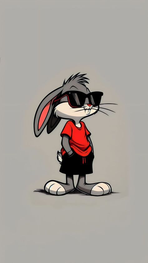 Cool Cartoon Drawings, Looney Tunes Wallpaper, Whatsapp Wallpapers Hd, Rabbit Wallpaper, Bunny Wallpaper, Funny Iphone Wallpaper, Swag Cartoon, Cartoon Character Pictures, Cool Wallpapers Cartoon