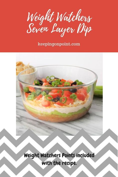 Ww Appetizers, Weight Watchers Appetizers, Seven Layer Dip, Weight Watchers Snacks, Weight Watchers Soup, Layer Dip, Weight Watcher Dinners, Weight Watchers Diet, Low Fat Recipes