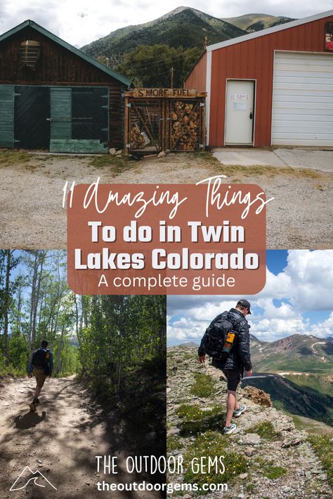 Twin Lakes Colorado, Colorado Hiking Trails, Mount Elbert, Road Trip Across America, Colorado Trail, Places To Explore, Twin Lakes, Continental Divide, Colorado Hiking