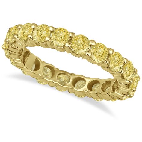 Allurez Fancy Canary Yellow Diamond Eternity Ring Band 18k Yellow Gold... ($5,815) ❤ liked on Polyvore featuring jewelry, rings, stacked wedding rings, gold eternity ring, gold band ring, gold stackable rings and gold rings Canary Yellow Diamonds, Modern Wedding Band, Black Hills Gold Jewelry, Colored Diamond Rings, Handcrafted Silver Jewelry, Silver Jewellery Online, Yellow Diamonds, Diamond Eternity Ring, Fancy Yellow Diamond