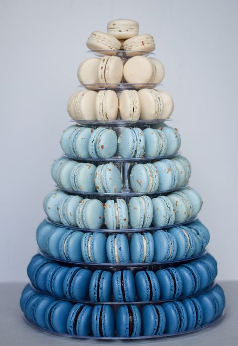 Macaroon Tower, Pasti Fit, Kue Macaroon, Sommer Mad, Cute Baking, Blue Food, Cute Desserts, Wedding Food, Macaroons