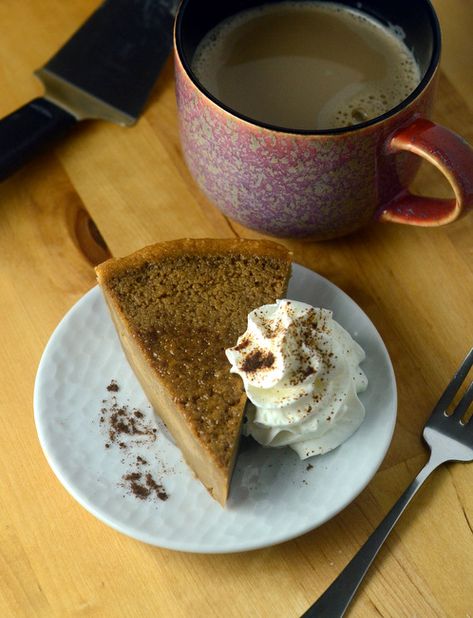 Coffee Custard Pie - Baking Bites Coffee Custard Pie, Coffee Custard, Custard Pies, Instant Espresso, Baking Pie, Crumb Crust, Mustard Chicken Recipes, Chocolate Wafer Cookies, Pie Baking