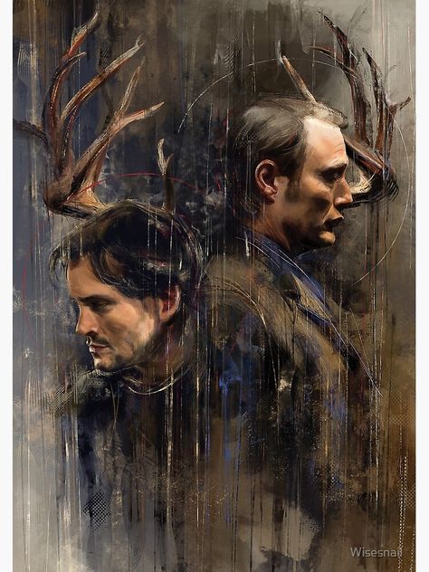 "Ensemble" Art Print by Wisesnail | Redbubble Hannibal Aesthetic, Hannibal Wallpaper, Hannibal Art, Hannibal Tv Show, Hannibal Tv Series, Sir Anthony Hopkins, Hannibal Series, Nbc Hannibal, Will Graham