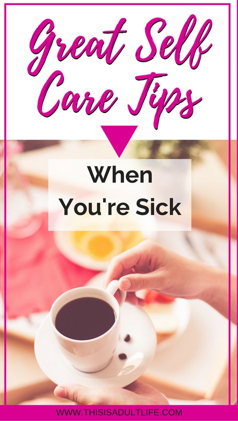 8 Great self care tips for when you're sick. How to take care of yourself when you're sick. Tips for self care. How to show yourself love. Self love tips when sick. Self improvement tips when you're sick. Tips to make yourself feel better. How to get over a cold. What to do when you feel sick. How to increase yourself self care when sick. #selfcare #selflove #sick #wellnesstips #wellness #tipswhensick #howtoshowselfcare #selfimprovement Sick Tips, Cold Tips, Tips For Self Care, Cold Sick, Hygge Tips, Get Over A Cold, Practice Self Care, Healing Waters, Feeling Better