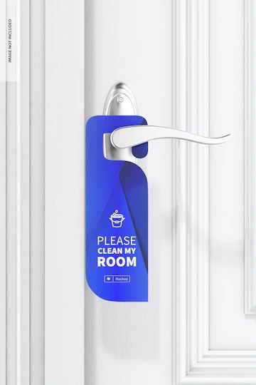 Don't Disturb Sign, Hotel Door, Cleaning My Room, Door Tags, Sign Mockup, Hanger Design, Wooden Door Hangers, Art Generator, Door Opener