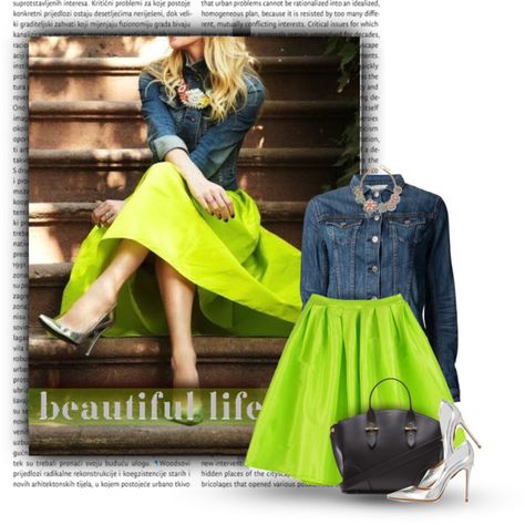 Lime Green Skirt Outfit, Green Skirt Outfit, Green Skirt Outfits, Lime Green Skirt, Skirt Outfit Summer, Classy Work Outfits, Casual Work Outfits, Skirt Outfit, Green Skirt