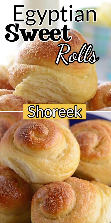 Resepi Roti, Sweet Bread Rolls, Sweet Roll Recipe, Bread Rolls Recipe, Homemade Bread Recipes Easy, Artisan Bread Recipes, Egyptian Food, Best Bread Recipe, Sweet Rolls