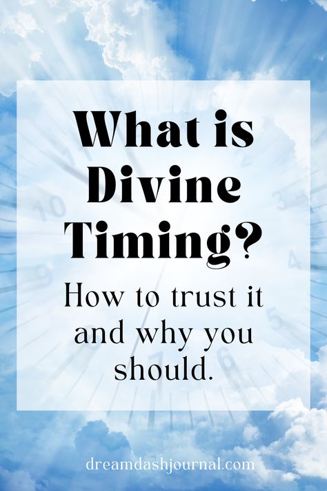 Divine timing How To Trust The Universe, Divine Timing Quotes, Divine Timing Tattoo, Manifestation Inspiration, Trust In The Universe, Trust The Timing, Trust The Universe, Divine Purpose, Divine Timing