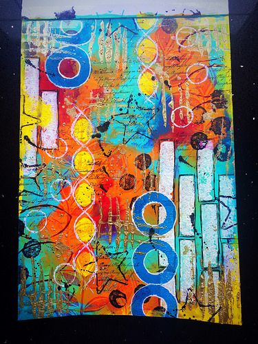 Mark making art journal page | Tracy Scott | Flickr Mark Making Art, Colour Journal, Tracy Scott, Collage Abstract, Dina Wakley, Intuitive Painting, Art Journal Techniques, Intuitive Art, Ranger Ink