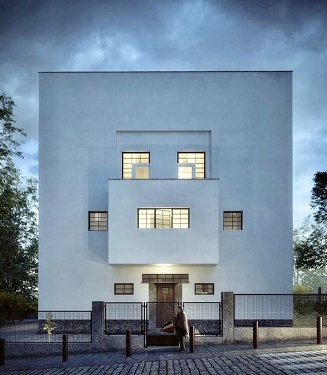 Art Deco House Exterior, Adolf Loos, New Urbanism, Architectural History, Walter Gropius, Art Deco Home, Art Deco Architecture, Alvar Aalto, Minimalist Architecture