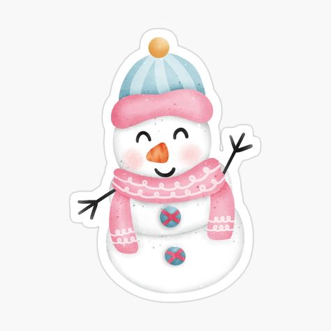 Get my art printed on awesome products. Support me at Redbubble #RBandME: https://www.redbubble.com/i/sticker/Snowman-Christmas-by-adamajd/155201328.JCQM3?asc=u Snowman Sticker, Xmas Stickers, Xmas Sticker, Christmas Banner, Christmas Shows, Decorate Notebook, Christmas Banners, Snowman Christmas, Cute Snowman