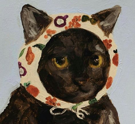 Lady Cat, Arte Inspo, Arte Sketchbook, Arte Animal, Art And Illustration, Cat Painting, 귀여운 동물, Pretty Art, Cat Art