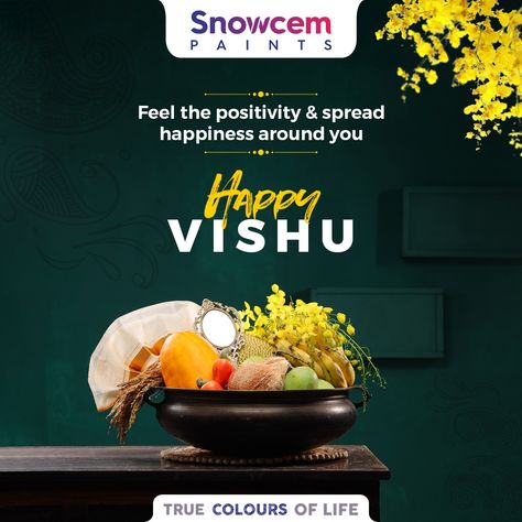 May this Vishu brings joy, good health and wealth into your lives. Happy Vishu to everyone. #Snowcem #happyvishu #vishu #kerala #keralagram #keralafestival #godsowncountry #vishukani #india #vishuspecial #malayali #mallu #happyvishutoall #instagood #vishucelebration Happy Vishu Creative Ads, Vishu Poster, Vishu Festival, Vishu Kani, Happy Vishu, Christmas Card Background, Health And Wealth, Card Background, Creative Poster