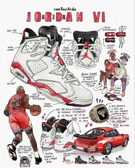 Jordan Sketch, Jordan Graphic Design, Vi Aesthetic, Michael Jordan Images, Michael Jordan Art, Basketball Drawings, Jordan Vi, Sneakers Sketch, Nike Poster