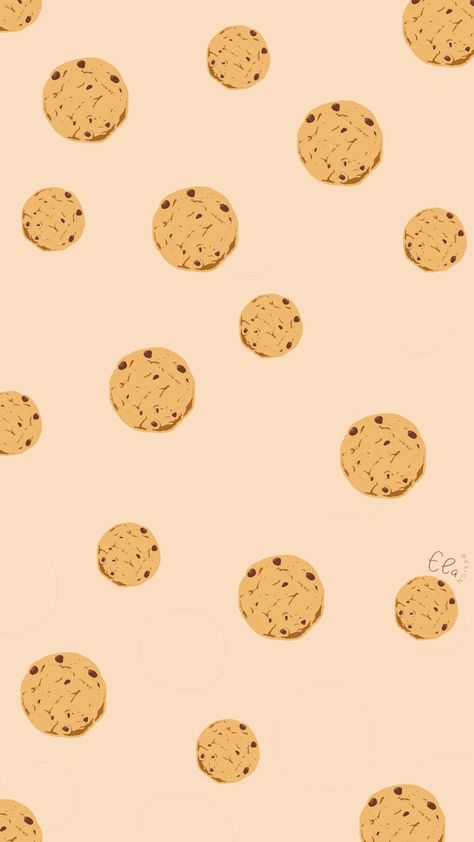 Cookie Drawing Aesthetic, Cookies Wallpaper Aesthetic, Cookie Background Aesthetic, Cookies Background Design, Cookie Wallpaper Aesthetic, Wallpaper Cookies Backgrounds, Cookies Wallpaper Iphone, Cute Cookies Wallpaper, Cookie Background