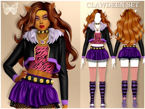 Sims 4 Cc Clawdeen Wolf, Sims 4 Cc Monster High Clawdeen, Clawdeen Wolf Sims 4 Cc, Sims 4 Cc Monster High Draculaura Patreon, Sims 4 Cc Holiday Clothes, The Sims Halloween Costume, Sims 4 Cc Y2k Wallpaper, Draculaura Sims 4, Sims 4 Costumes Halloween