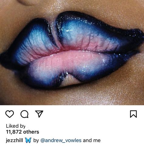 Butterfly Lips, Rock Makeup, Face Art Makeup, Glossy Makeup, Cool Makeup Looks, Unique Makeup, Pinterest Makeup, Dark Makeup, Models Makeup