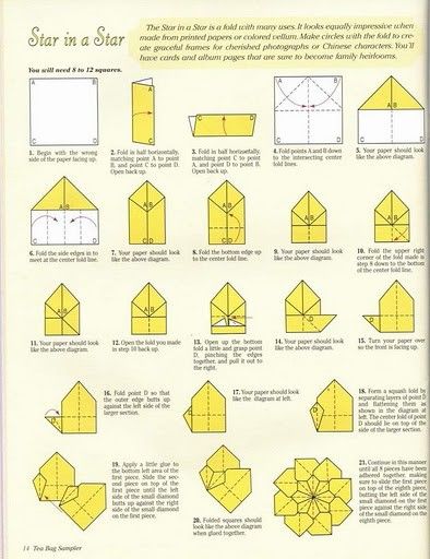 Csillag a csillagban Origami Návody, Tato Mandala, Tea Bag Folding, Origami Star Box, Origami Diagrams, Origami Star, Origami Models, Origami For Beginners, Origami Fish