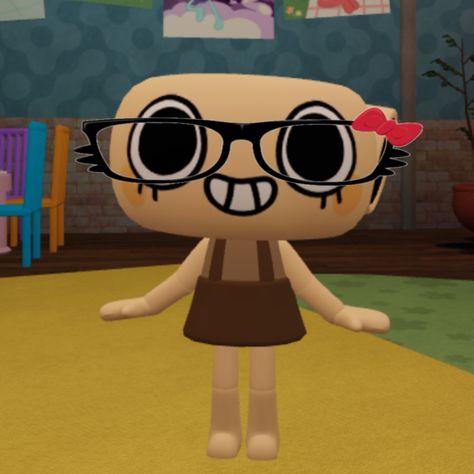 free to use but no reposting.. (shelly dandys world) Shelly Dandys World Fanart, Shelly Dandys World Pfp, Shelly Dandys World, Dandys World Pfp, Dandy World, Hello Kitty Glasses, Dandys World, World Icon, World Wallpaper