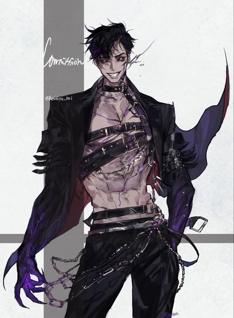 Monster Character Design Male, Demon Male Oc, Character Artist, 캐릭터 드로잉, 2d Character, Character Design Male, Anime Character Drawing, 영감을 주는 캐릭터, Male Art