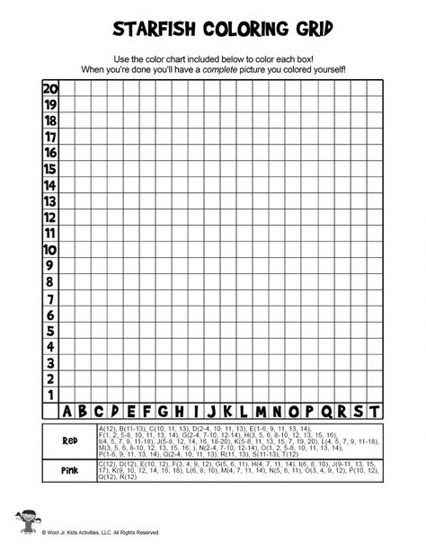 Summer Mystery Pictures Pixel Grid Coloring Pages | Woo! Jr. Kids Activities Grid Coloring Pages, Grid Coloring, Ocean Starfish, Pixel Grid, Coordinate Grid, Screen Free Activities, Mystery Pictures, Hidden Pictures, Art Activities