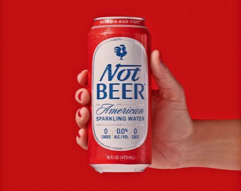 Nessen Company’s Retro Packaging Design for Not Beer - World Brand Design Society Retro Packaging Design, Zero Alcohol, Beer Packaging Design, Startup Ideas, Retro Packaging, Drinks Packaging Design, American Beer, Bad Time, Beer Brands