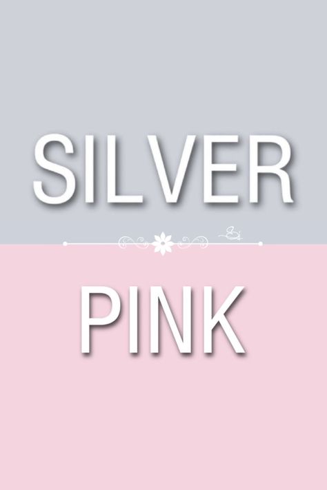 Silver Color Palette, Fashion Vocabulary, Pink And Silver, Color Palette Design, Aesthetic Colors, Color Combos, Color Combinations, Silver Color, Color Palette