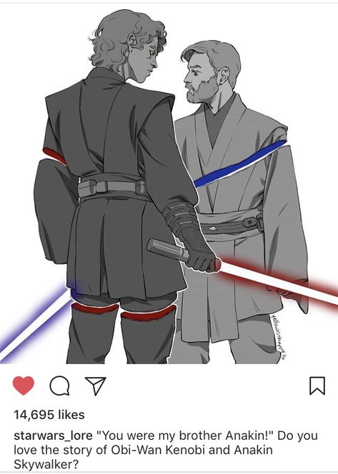 “You were my brother, Anakin!” Anakin Vs Obi Wan, Anakin Vader, Star Wars Fanart, Time Drawing, Star Wars Artwork, Star Wars Fan Art, Star Wars Pictures, Star Wars Fandom, Star Wars Clone Wars