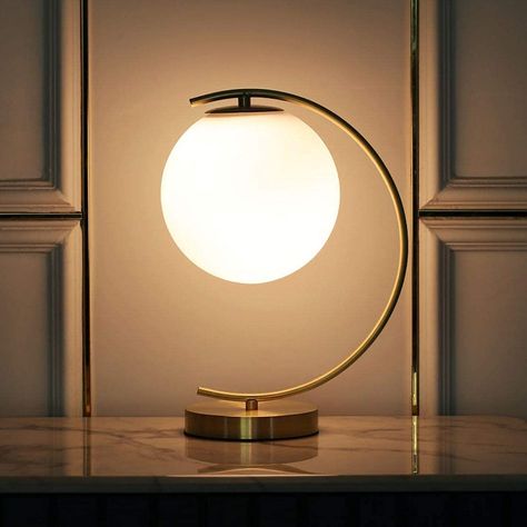 Night Lamp For Bedroom, Modern Bedside, Side Table Lamps, Gold Table Lamp, Side Table Design, Decorative Table Lamps, Table Lamps For Bedroom, Gold Table, Table Lamp Design