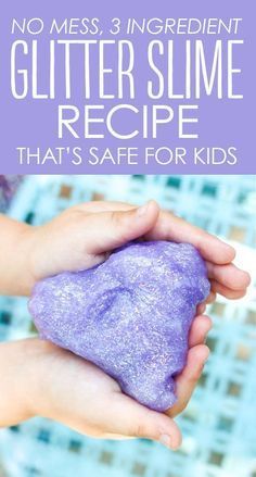 Safe Slime Recipe, Glitter Slime Recipe, Borax Free Slime, Free Slime, Slime Party, Slime Recipes, Slime For Kids, Glitter Slime, Slime Recipe