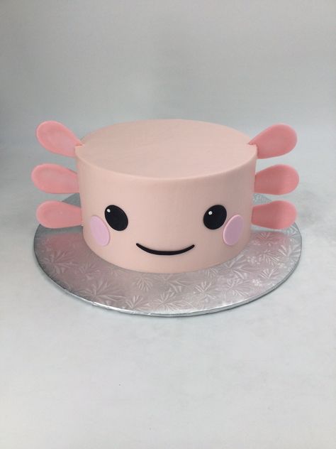 Axolotl Birthday Party Cake, Axolotl Party Food, Squishmallow Party Food, Minecraft Axolotl Cake, Axolotl Cakes, Axolotl Cupcakes, Axolotl Cake Ideas, Axolotl Birthday Party Ideas, Axolotl Party Ideas