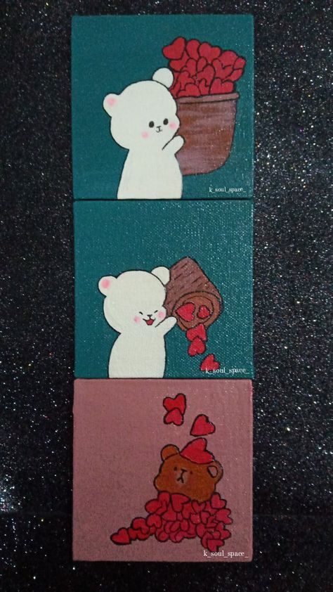 Small Canvas Art Friendship, Best Friend Acrylic Painting, Duo Painting Ideas On Canvas, Best Friend Canvas Ideas, Best Friends Painting Ideas, Matching Canvas Painting Ideas, Bff Painting Ideas, Bff Painting Ideas On Canvas, Matching Canvas Paintings