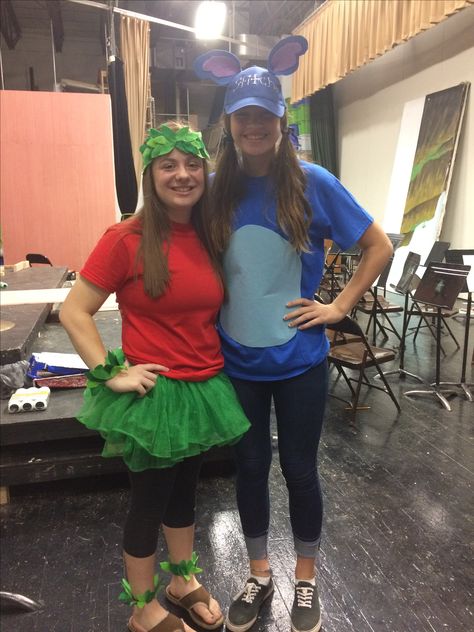 Lilo and stitch costume❤️ Diy Lelo And Stitch Costume, Stitch Running Costume, Lilo Costume Diy Women, Lelo And Stitch Costumes, Stitch Costume Diy, Stitch Costumes, Bff Costumes, Work Costumes, Lilo And Stitch Costume