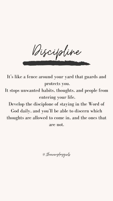 Biblical Self Discipline, Spiritual Discipline Quotes, Scriptures On Discipline, Self Discipline Bible Verse, Bible Verse About Discipline, Bible Verse Discipline, Bible Verses For Discipline, Prayer For Discipline And Consistency, Discipline Scripture