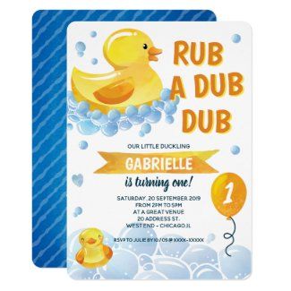 Rub a Dub Dub Rubber Duck Birthday Party Invitation by MyInsanity Celebrate your special day with this adorable Rubber Duck Birthday Party Invitation! Click the image and you can customize the template easily. #birthday #party #invitation #cute #rubberduck Rub a Dub Dub Rubber Duck Birthday Party Invitation Rubber Ducky Birthday Party, Rubber Duck Birthday Party Ideas, Ducky Birthday Party, Rubber Duck Birthday Party, Duck Birthday Theme, Duck Birthday Party, Rubber Ducky Birthday, Rubber Duck Birthday, Twins Baby Shower Invitations