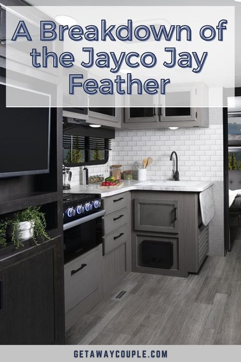 While you're shopping for an RV, look no further than the Jayco Jay Feather! These rigs are high-quality and are great for adventures. A Breakdown of the Jayco Jay Feather Jayco Jay Feather Remodel, Four Bunk Beds, Propane Griddle, Jay Feather, Double Bunk, Fifth Wheel Trailers, Camp Camp, Overhead Storage, Rv Living Full Time