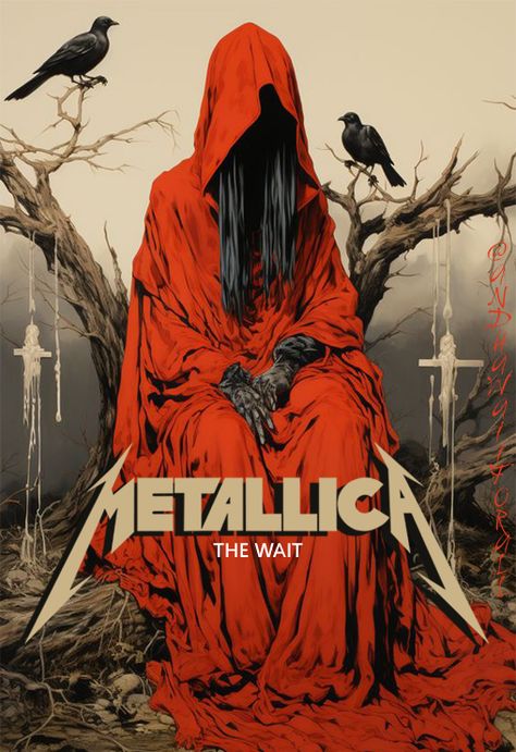 Metallica: The Wait!!! Metal Bands Logo, Ken Taylor, Corvette Art, Metallica Logo, Metallica Art, Trippy Iphone Wallpaper, Rock Poster Art, Rock Band Posters, Heavy Metal Art