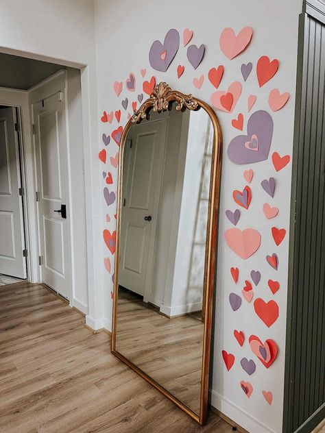 Valentine's Day Ideas for the Family – Love & Renovations Valentine’s Day Decorating Ideas, Valentine’s Day Mantle, Galentines Aesthetic, Valentines Day Home Decor, Galentines Day Ideas, Valentines Party Decor, Traditions To Start, New Things To Try, Small Stuffed Animals