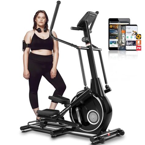 ANCHEER Elliptical Machine, 98% Pre-Installed Elliptical Exercise Machine with APP Hyper-Quiet Front Driving System, Elliptical Trainer with 22 Resistance Levels, 450LBS Weight Capacity Elliptical Machine Workout, Elliptical Trainers, Elliptical Workout, Gym At Home, Elliptical Trainer, Exercise Machine, Elliptical Machine, Indoor Sports, Home Workouts