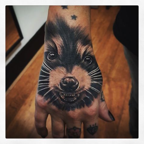 Raccoon Hands, Hand Tattoos For Girls, Red Pandas, Hand Tattoo, Red Panda, Girl Tattoos, Hand Tattoos, Projects To Try, Tattoos