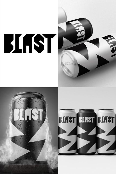 Blast is a brand that creates energy drinks! They wanted to go for an edgy and modern look. Energy Drinks Packaging, Spirit Drink, Graffiti Writing, Drinks Brands, Drinks Logo, Drink Labels, Beverage Packaging, Energy Drink, Packaging Labels