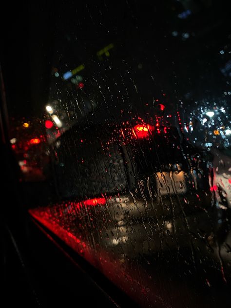 Rainy Playlist Cover, Rain Through Car Window, Raining Car Window Aesthetic Video, Rainy Car Window Aesthetic Night, Rain In Car Night, Car Window Raining, Raining Car Window Aesthetic, Car Pov Night, Rain Pics Rainy Night