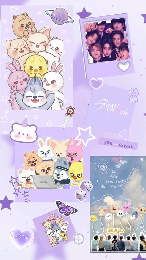 This is a purple skz wallpaper for stays! 💗 Easy Graffiti, I Love You Puppy, Easy Graffiti Drawings, Best Friend Questions, Skz Wallpaper, Cool Pictures For Wallpaper, Anime Galaxy, Graffiti Drawing, Skz In Cute